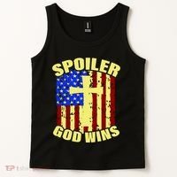 Spoiler God Wins American Flag Tank Top thumb 2