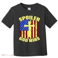 Spoiler God Wins American Flag Toddler T-Shirt thumb 0