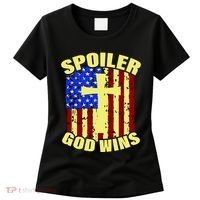 Spoiler God Wins American Flag Women's T-Shirt thumb 0