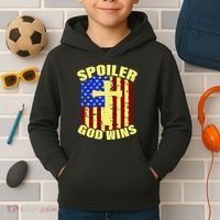 Spoiler God Wins American Flag Kids Hoodie thumb 2