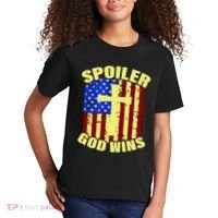 Spoiler God Wins American Flag Kids T-Shirt thumb 2
