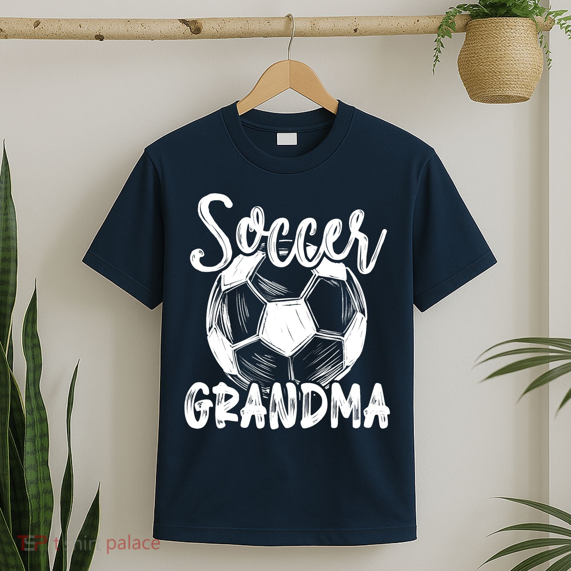 Soccer Grandma Wo Family Matching Team Player Soccer Ball T-Shirt