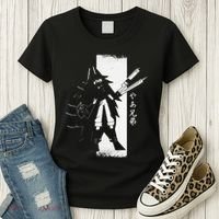 Samurai Girl Warrior Ukiyo Fpe Fundamental Paper Education Women's T-Shirt thumb 3