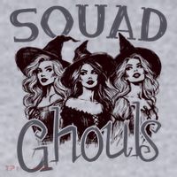 Squad Ghouls Witches Halloween Festive Women's Sweatshirt thumb 2