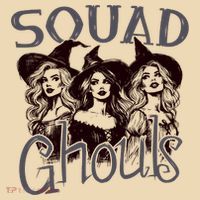 Squad Ghouls Witches Halloween Festive Tote Bag thumb 4