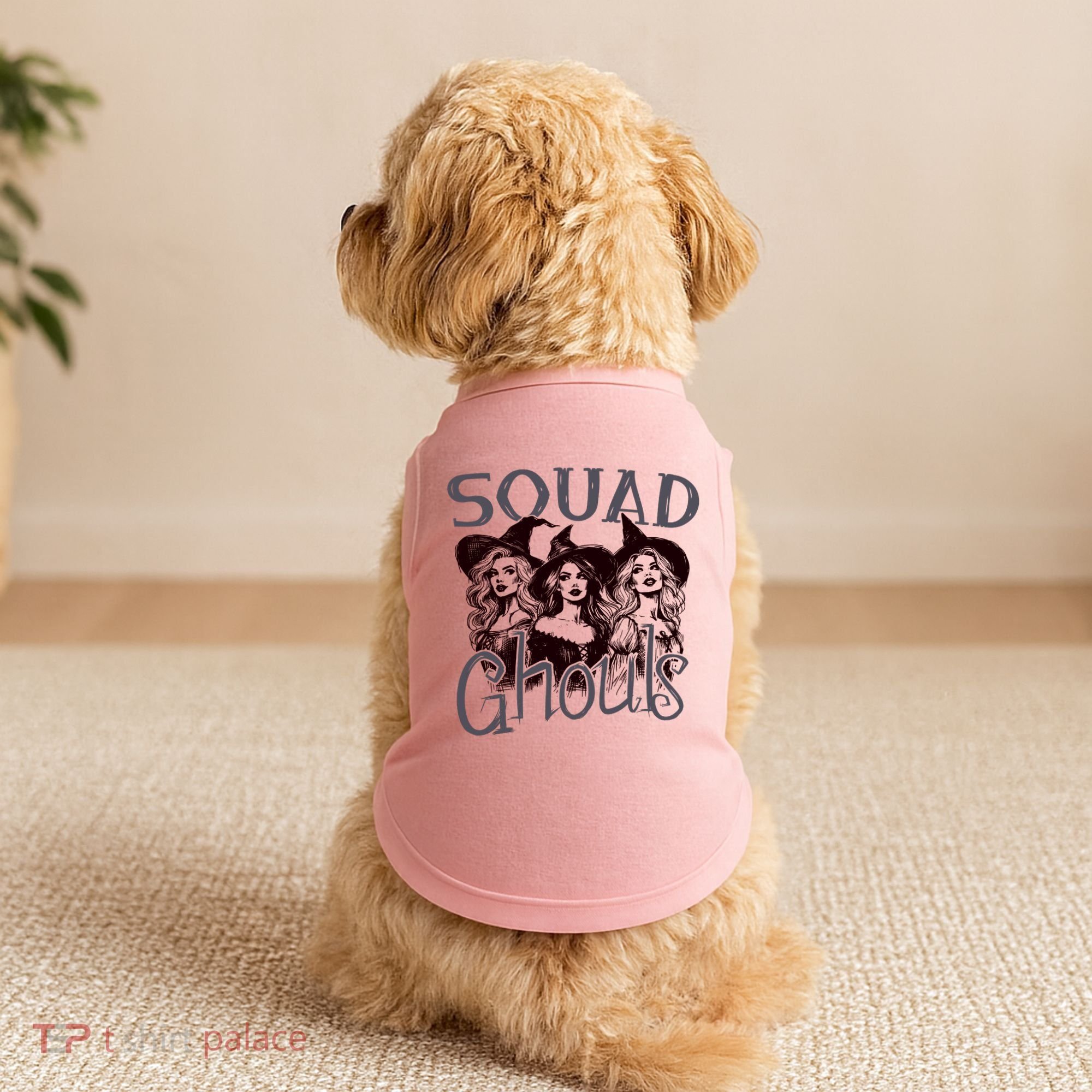 Squad Ghouls Witches Halloween Festive Doggie Tank