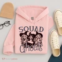 Squad Ghouls Witches Halloween Festive Hoodie thumb 4