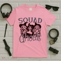 Squad Ghouls Witches Halloween Festive T-Shirt thumb 5
