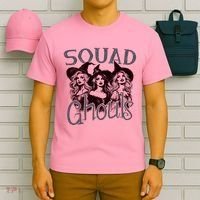 Squad Ghouls Witches Halloween Festive T-Shirt thumb 6