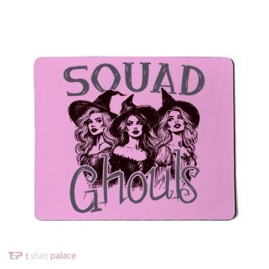Squad Ghouls Witches Halloween Festive Mousepad
