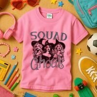 Squad Ghouls Witches Halloween Festive Kids T-Shirt thumb 3