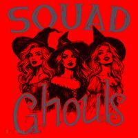 Squad Ghouls Witches Halloween Festive Santa Hat thumb 1