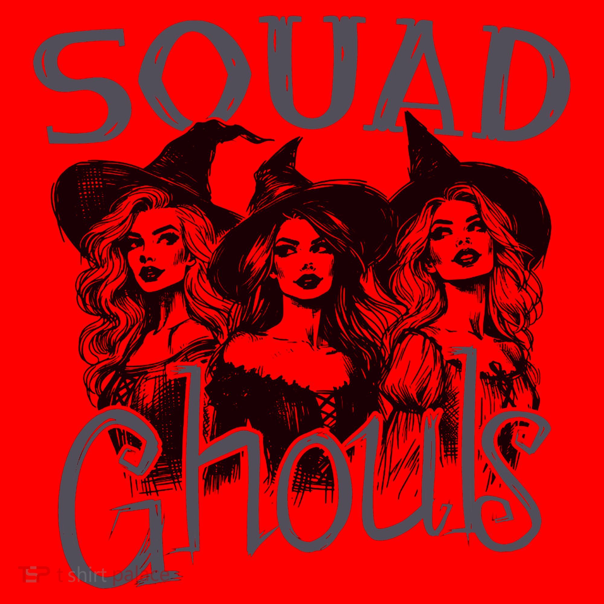 Squad Ghouls Witches Halloween Festive Santa Hat