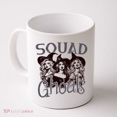 Squad Ghouls Witches Halloween Festive Coffee Mug