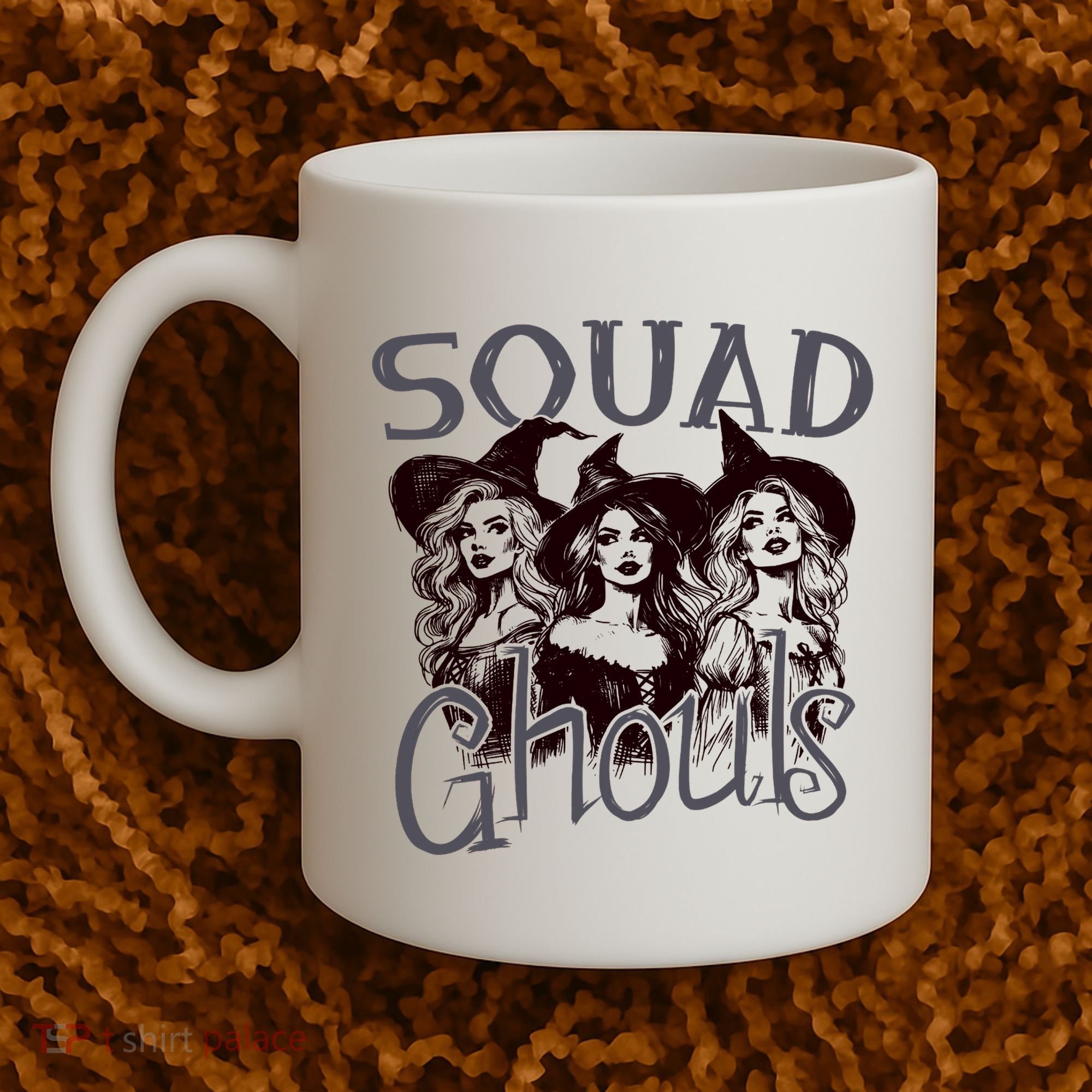Squad Ghouls Witches Halloween Festive Coffee Mug