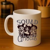Squad Ghouls Witches Halloween Festive Coffee Mug thumb 4