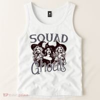Squad Ghouls Witches Halloween Festive Tank Top thumb 2