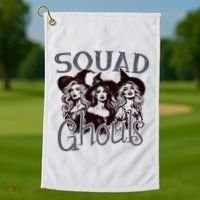 Squad Ghouls Witches Halloween Festive Golf Towel thumb 1