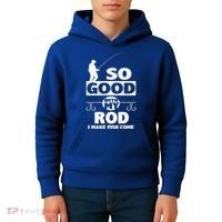 So Good With My Rod Funny FIshing Kids Hoodie thumb 4