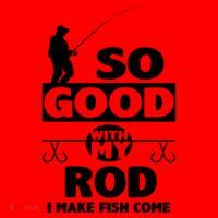 So Good With My Rod Funny FIshing Santa Hat thumb 1