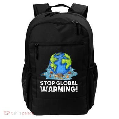 Stop Global Warming Climate Change Awareness Earth Day Backpack