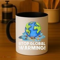 Stop Global Warming Climate Change Awareness Earth Day Coffee Mug thumb 4