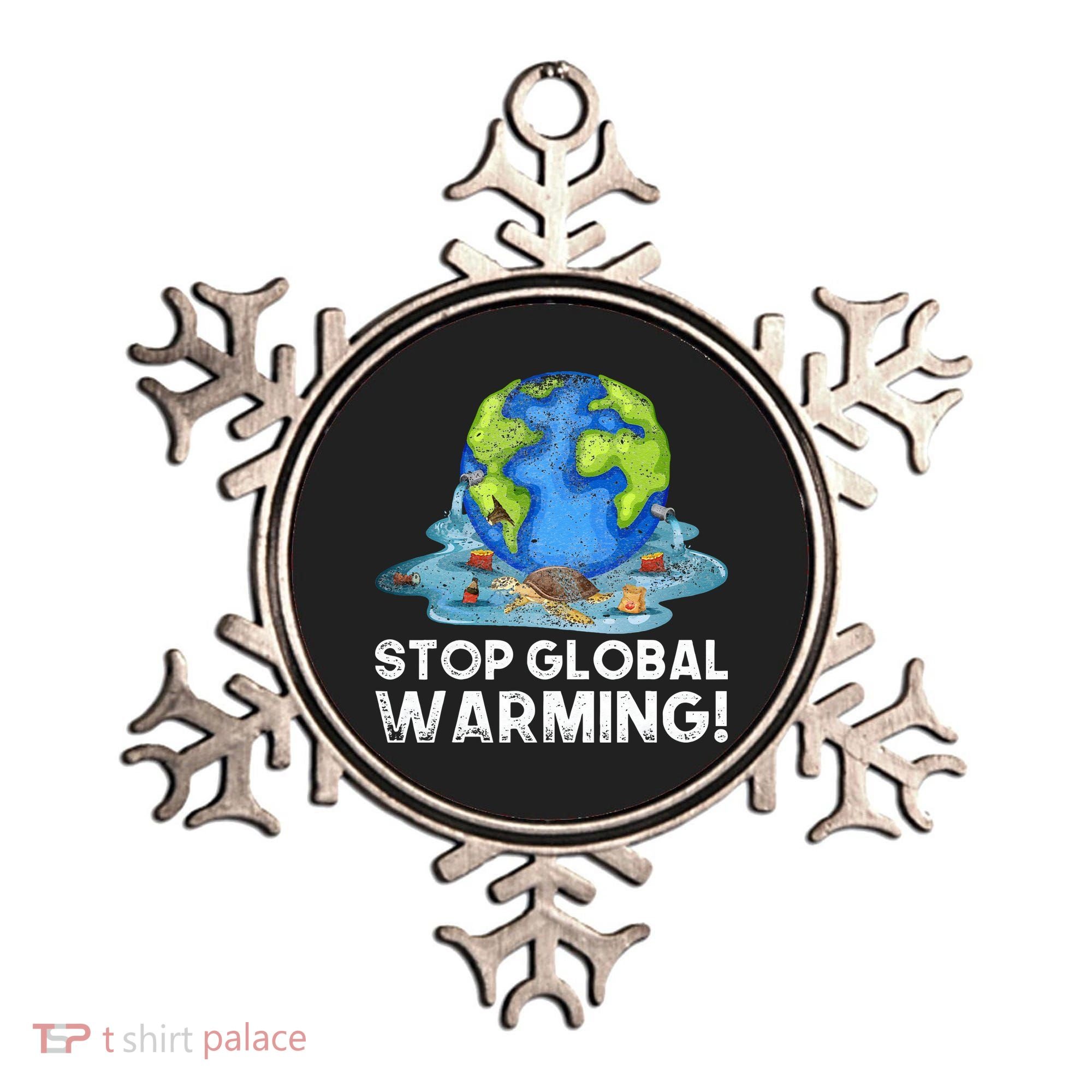 Stop Global Warming Climate Change Awareness Earth Day Ornament