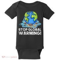 Stop Global Warming Climate Change Awareness Earth Day Baby Bodysuit thumb 0