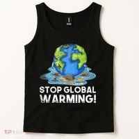 Stop Global Warming Climate Change Awareness Earth Day Tank Top thumb 2