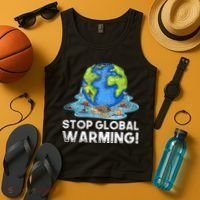 Stop Global Warming Climate Change Awareness Earth Day Tank Top thumb 4