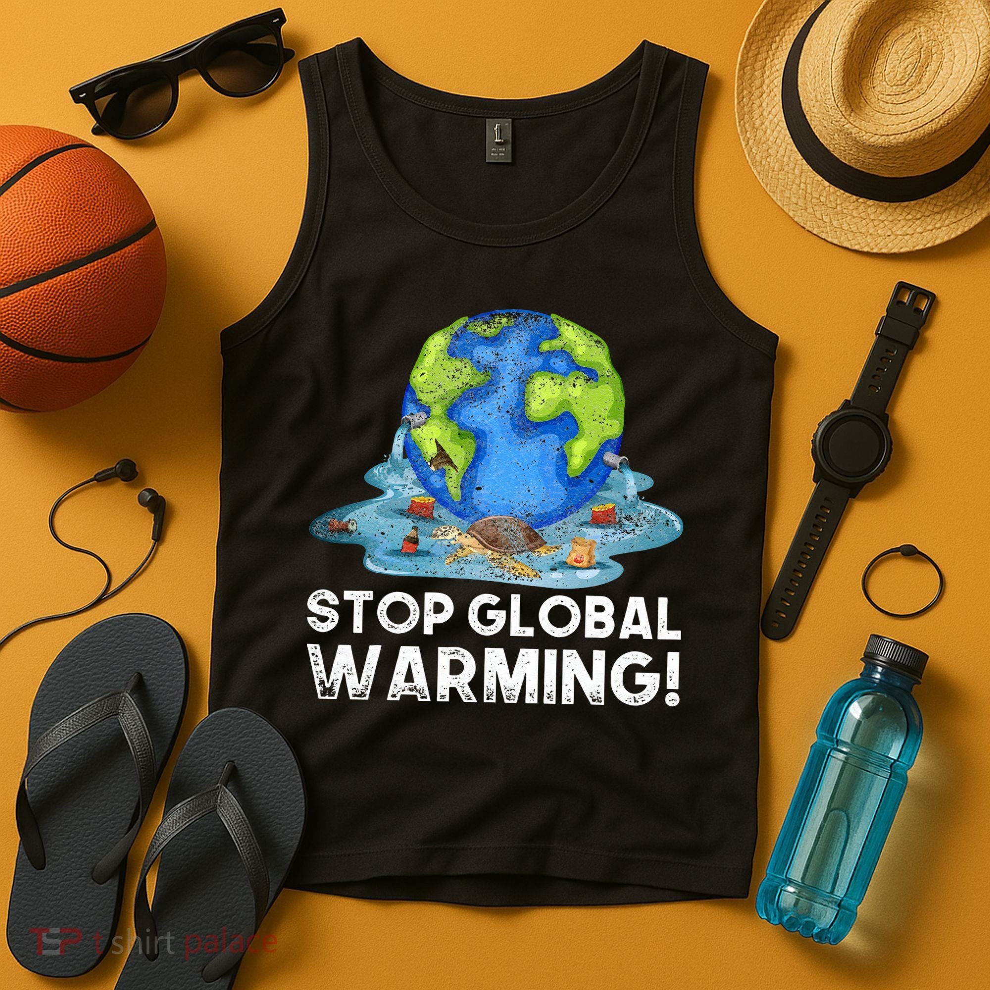 Stop Global Warming Climate Change Awareness Earth Day Tank Top