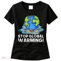 Stop Global Warming Climate Change Awareness Earth Day Women's T-Shirt thumb 0
