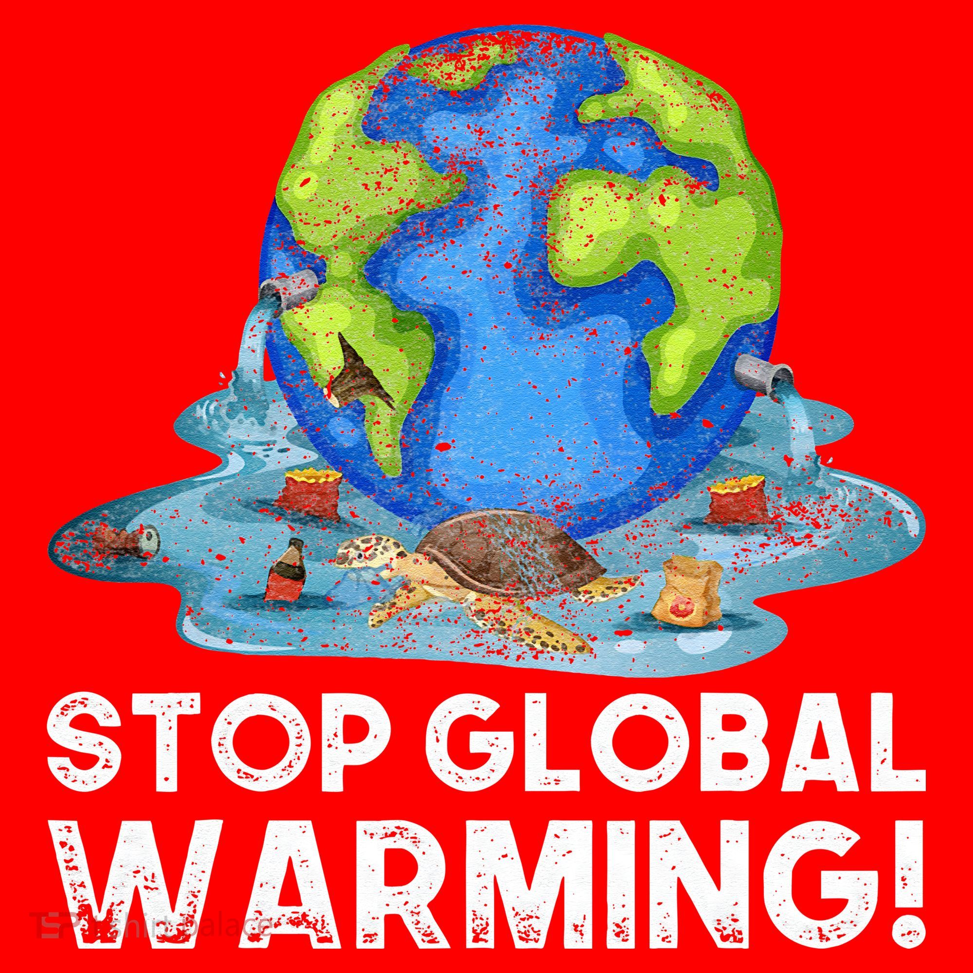 Stop Global Warming Climate Change Awareness Earth Day Santa Hat