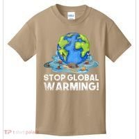 Stop Global Warming Climate Change Awareness Earth Day Kids T-Shirt thumb 0