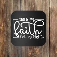 Shine Green Walk By Faith Coaster thumb 0