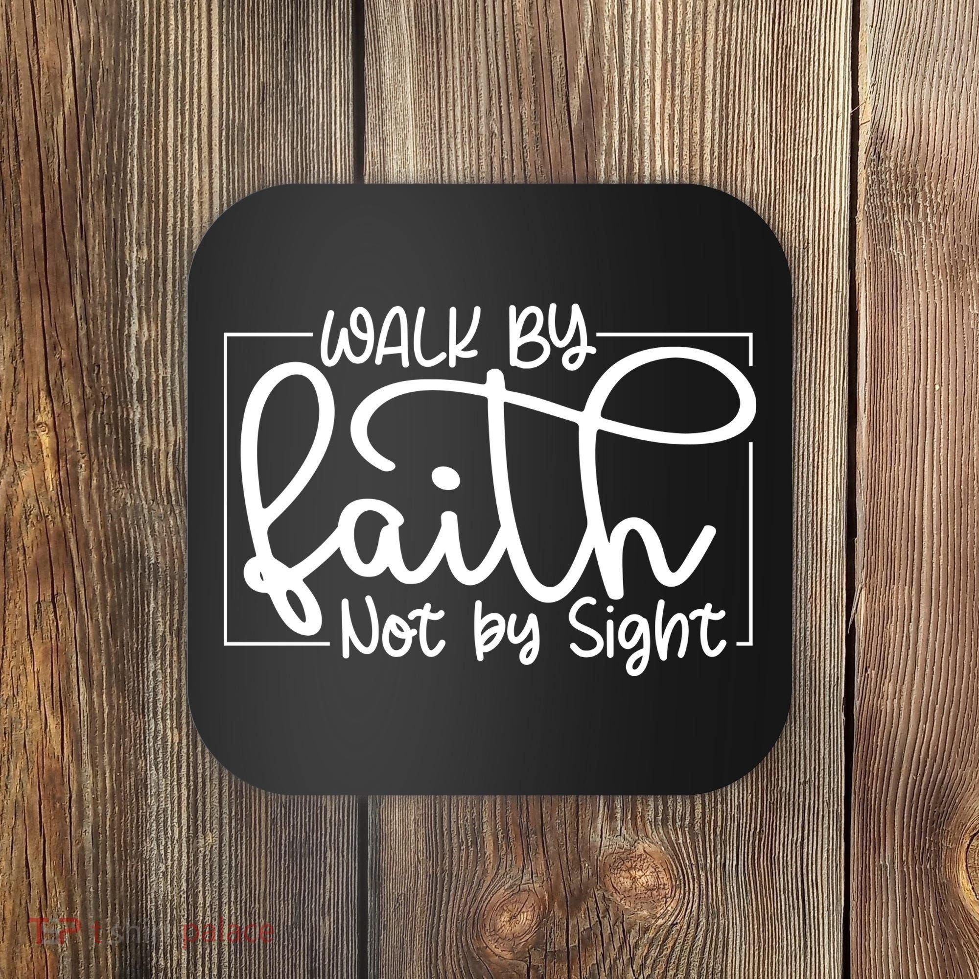 Shine Green Walk By Faith Coaster