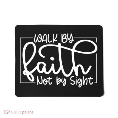 Shine Green Walk By Faith Mousepad