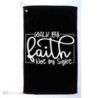 Shine Green Walk By Faith Golf Towel thumb 0