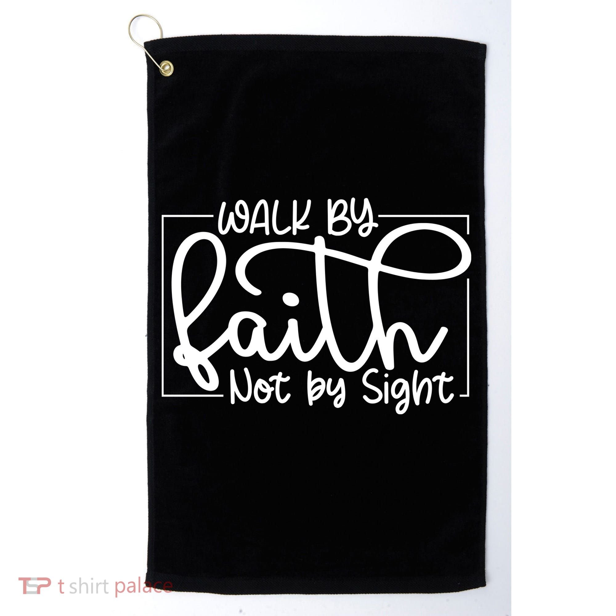 Shine Green Walk By Faith Golf Towel