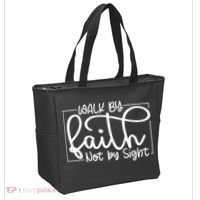 Shine Green Walk By Faith Tote Bag thumb 2