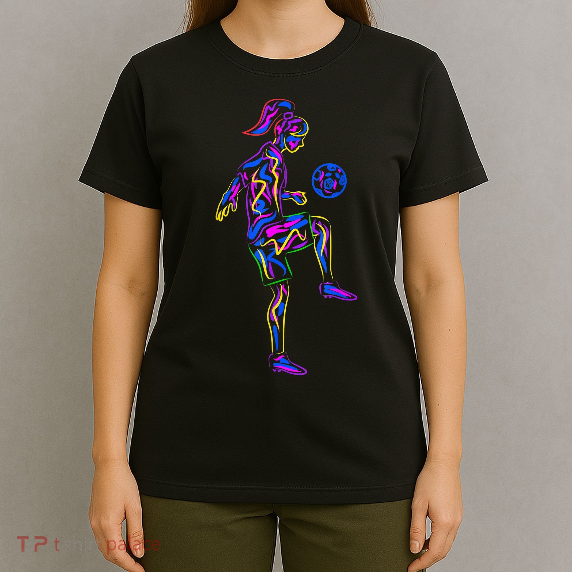 Soccer Girl Youth Women Players TShirt T-Shirt