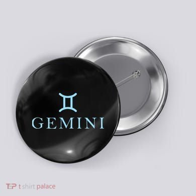 Sign Gemini Zodiac Button