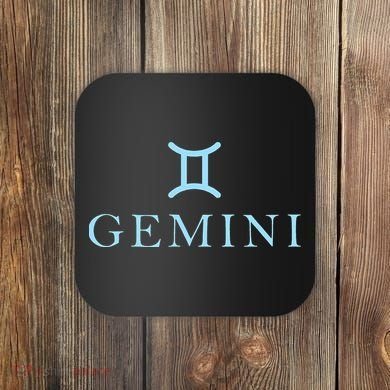 Sign Gemini Zodiac Coaster