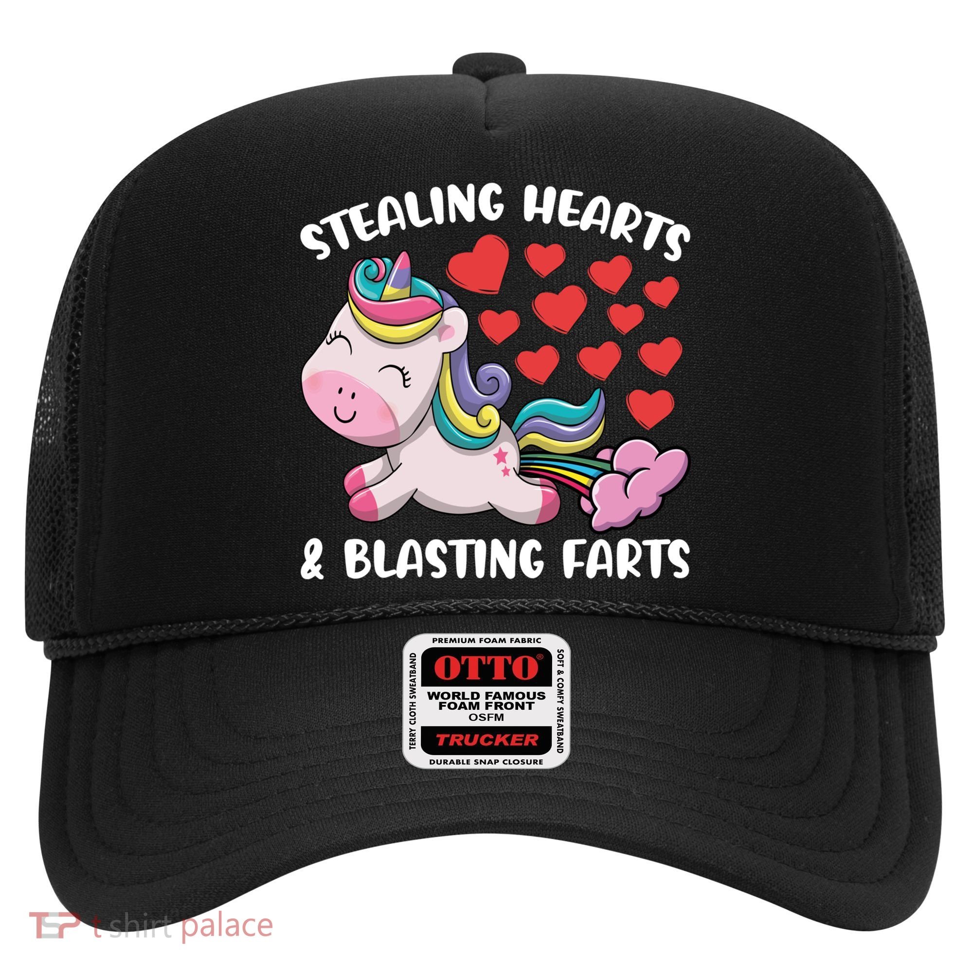 Stealing Hearts And Blasting Farts Valentines Unicorn Gift Hat