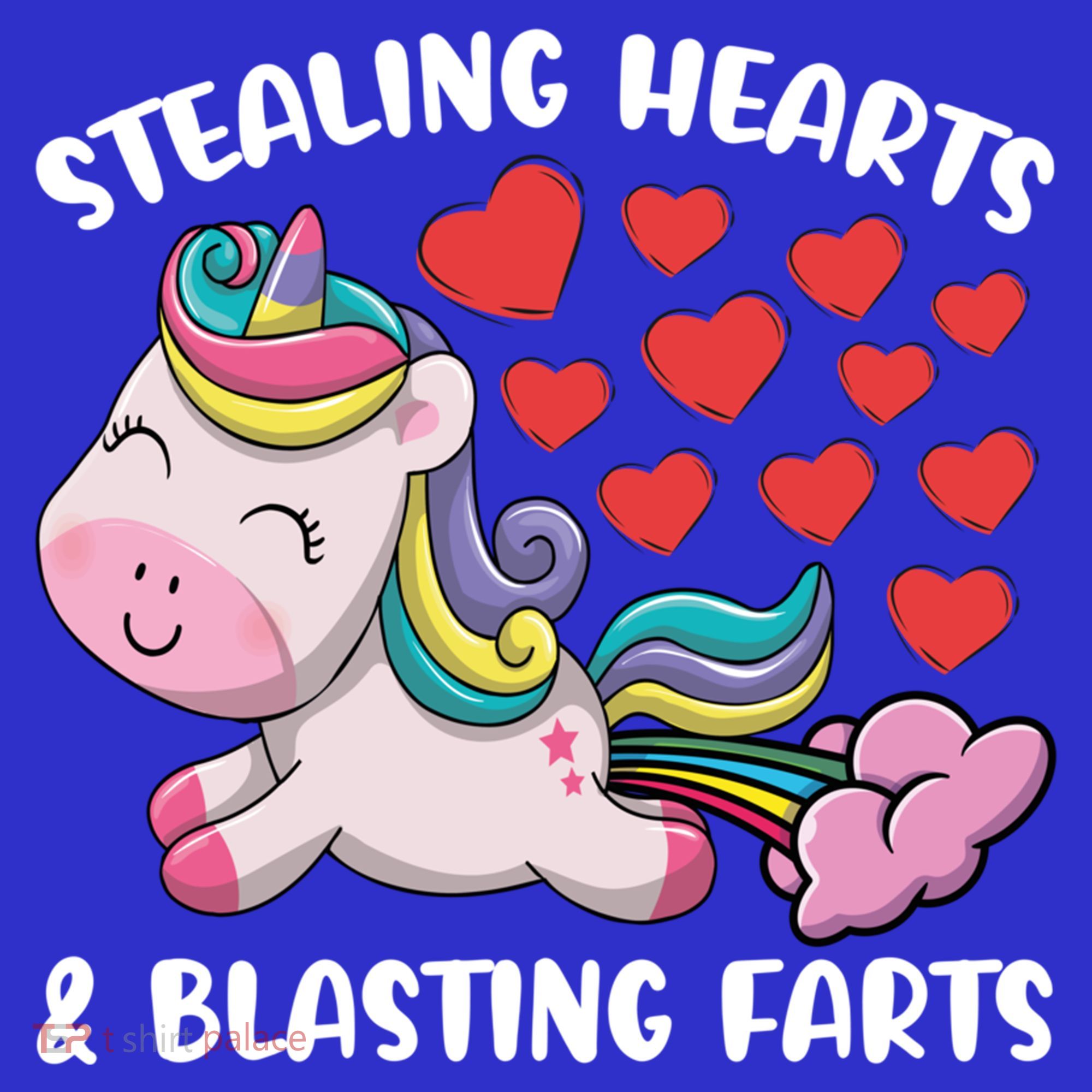 Stealing Hearts And Blasting Farts Valentines Unicorn Gift Sweatshirt