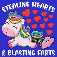 Stealing Hearts And Blasting Farts Valentines Unicorn Gift Women's Tank Top thumb 5