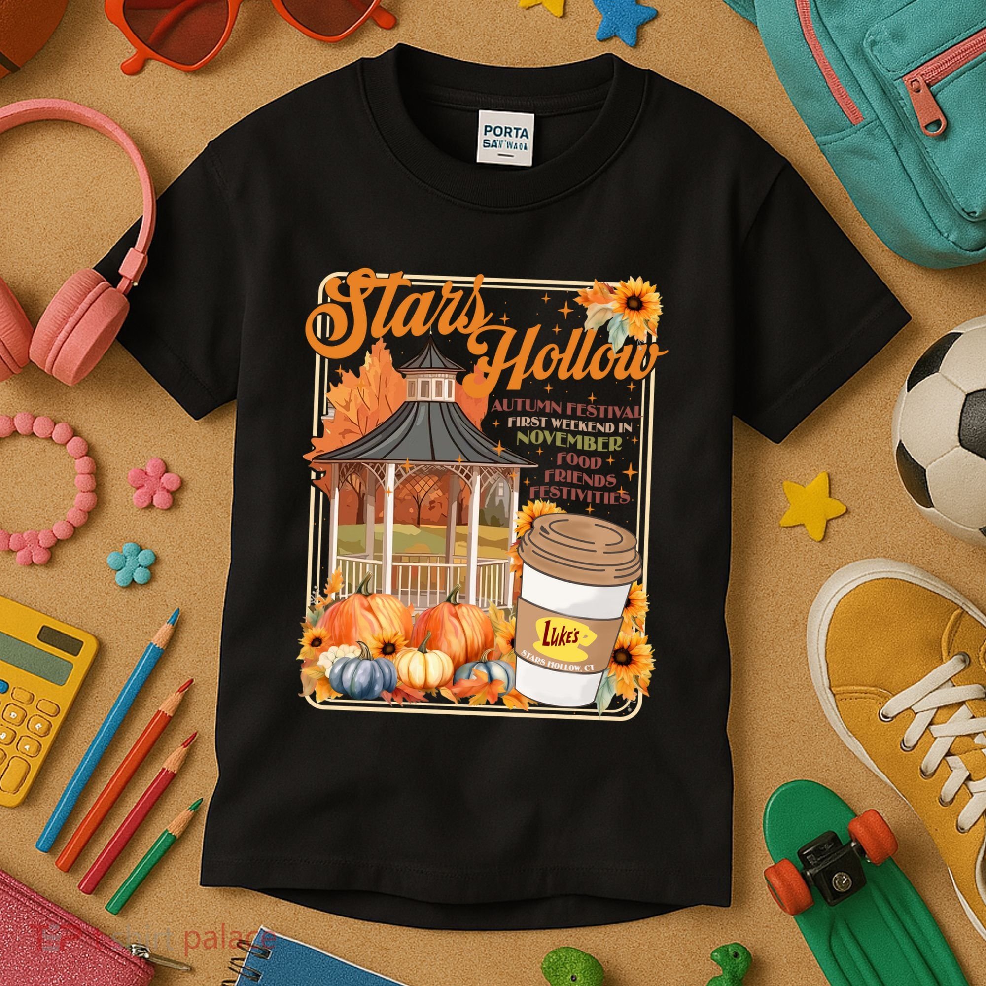 Stars Hollow Autumn Festival First Weekend On November Gilmore Fall Vibe Kids T-Shirt