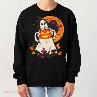 Spooky Halloween Autumn Ghost Jackolantern Women's Sweatshirt