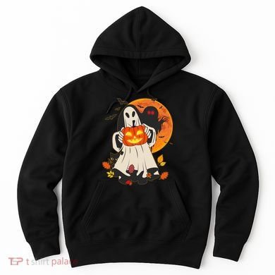 Spooky Halloween Autumn Ghost Jackolantern Hoodie