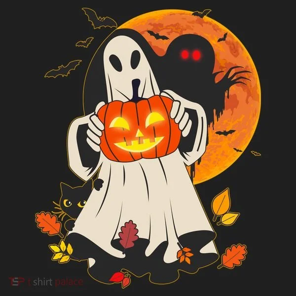 Spooky Halloween Autumn Ghost Jackolantern Tumbler